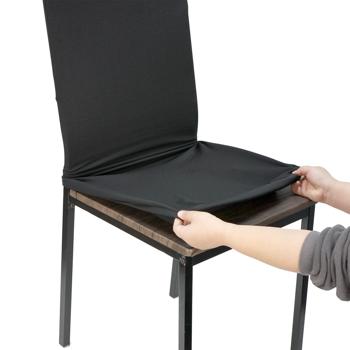 Preview: Housses de chaise extensibles noires - Lot de 4 - OEKO-TEX Standard 100 - Lavables à 40°C - Protection anti-salissures et usure Preview: Housses de chaise extensibles noires - Lot de 4 - OEKO-TEX Standard 100 - Lavables à 40°C - Protection anti-salissures et usure