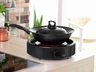 2in1 glass ceramic hotplate smokeless infrared tabletop grill, W