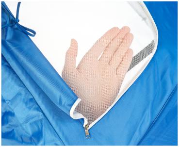 Preview: Parasol Ø 160 cm UV 50+ avec protections latérales