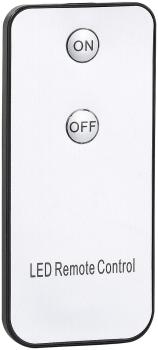 Preview: LED-Stabkerze mit beweglicher Flamme und Fernbedienung, rot