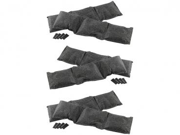 Preview: Lot de 6 déshumidificateurs (6×750 g) – idéal pour voiture, camping-car & armoires – sécables, anti-gouttes, granulés naturels – durée d’action 2–4 mois, régénérables