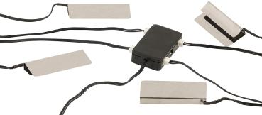 Preview: LED-Glasbodenbeleuchtung, 4 Klammern mit 12 tageslichtweissen LEDs Preview: LED-Glasbodenbeleuchtung, 4 Klammern mit 12 tageslichtweissen LEDs