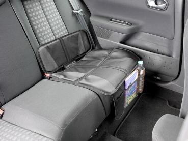 Preview: Kindersitz-Unterlage ’Basic’ fürs Auto - Schutz vor Schmutz & Abdrücken - Isofix-geeignet, 3 Netztaschen, wasserabweisend, 86x47,5 cm