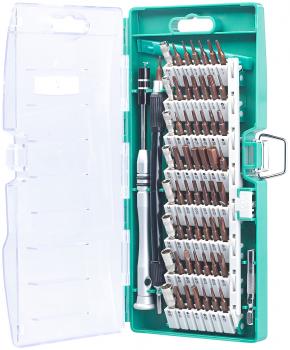 Preview: Coffret de vissage 62 pièces avec tournevis pour appareils électroniques