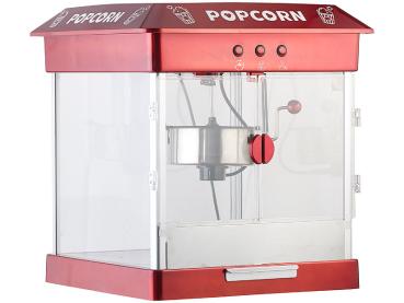 Preview: Profi-Popcorn-Maschine - Ideal für Feste & Partys - 800W Edelstahl-Topf - Warmhalte- & Beleuchtungsfunktion - 230V