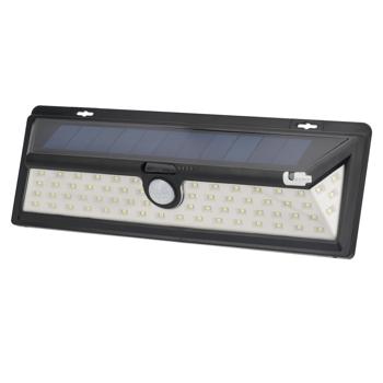 Wall light, with solar panel, with motion sensor, 800 lumens, 13.2 watts