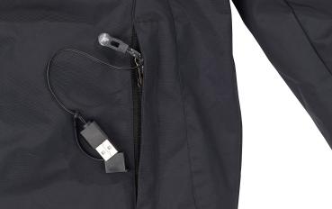 Preview: Veste Chauffante USB Pearl Urban Taille L - Imperméable & Polaire Douce - 3 Niveaux de Température (40-50°C) - Autonomie 8h-10000mAh