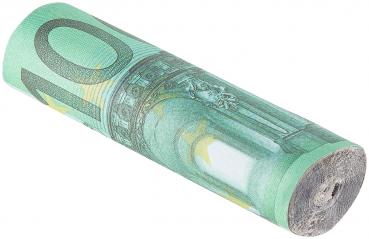 Preview: set di 3 accendifuoco in look rotolo di banconote, look 100 euro