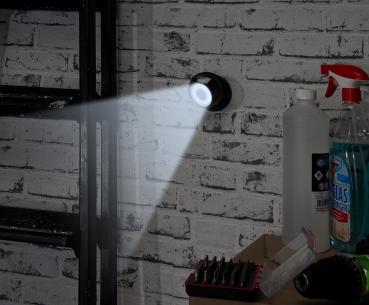 Preview: Lampe sans fil 200 lm à LED COB et détecteur de mouvement WL-420 - Noir