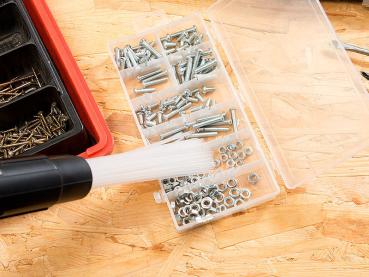 Preview: Universal vacuum cleaner attachment with 30 flexible suction tubes