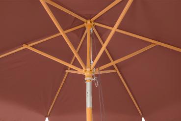 Preview: 2 parasols inclinables à armature en bois, ø 3 m, taupe