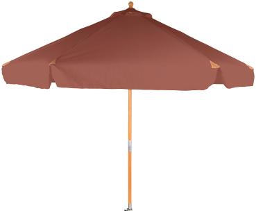 Preview: 2 parasols inclinables à armature en bois, ø 3 m, taupe