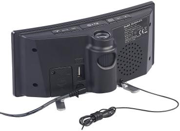 Preview: Projektions-Radiowecker mit Curved-Display, Dual-Alarm & USB-Ladeport Preview: Projektions-Radiowecker mit Curved-Display, Dual-Alarm & USB-Ladeport