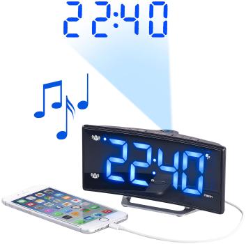 Preview: Projektions-Radiowecker mit Curved-Display, Dual-Alarm & USB-Ladeport Preview: Projektions-Radiowecker mit Curved-Display, Dual-Alarm & USB-Ladeport