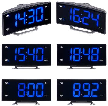 Preview: Projektions-Radiowecker mit Curved-Display, Dual-Alarm & USB-Ladeport Preview: Projektions-Radiowecker mit Curved-Display, Dual-Alarm & USB-Ladeport