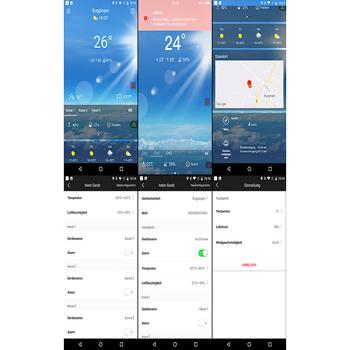 Preview: Station météo connectée avec capteur extérieur et écran couleur FWS-740