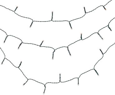 Preview: LED-Lichterkette 160 warmweisse LEDs - IP44 spritzwassergeschützt für innen & aussen - 16m Länge - 230V Netzteil, 3.6W energieeffizient Preview: LED-Lichterkette 160 warmweisse LEDs - IP44 spritzwassergeschützt für innen & aussen - 16m Länge - 230V Netzteil, 3.6W energieeffizient