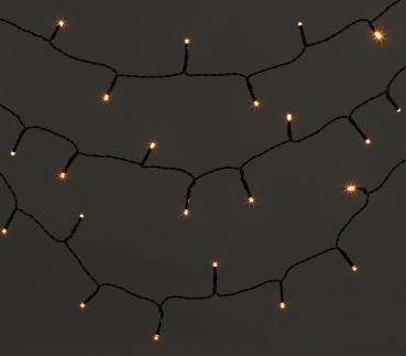 Preview: LED-Lichterkette 160 warmweisse LEDs - IP44 spritzwassergeschützt für innen & aussen - 16m Länge - 230V Netzteil, 3.6W energieeffizient Preview: LED-Lichterkette 160 warmweisse LEDs - IP44 spritzwassergeschützt für innen & aussen - 16m Länge - 230V Netzteil, 3.6W energieeffizient