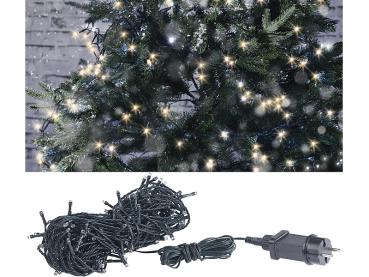 Preview: LED-Lichterkette 160 warmweisse LEDs - IP44 spritzwassergeschützt für innen & aussen - 16m Länge - 230V Netzteil, 3.6W energieeffizient Preview: LED-Lichterkette 160 warmweisse LEDs - IP44 spritzwassergeschützt für innen & aussen - 16m Länge - 230V Netzteil, 3.6W energieeffizient