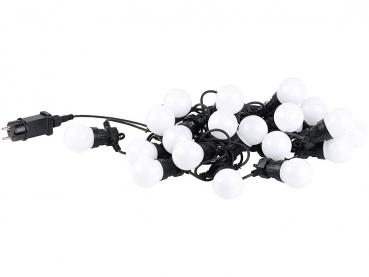 Preview: Party-LED-Lichterkette m. 20 LED-Birnen, 6 Watt, IP44, warmweiss, 9,5 m Preview: Party-LED-Lichterkette m. 20 LED-Birnen, 6 Watt, IP44, warmweiss, 9,5 m