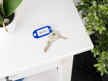 Preview: 480 key tags with key rings, for writing,8 colors