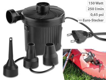 Preview: Electric quick air pumpwith 3 attachments, for 230 V, 150 Watt