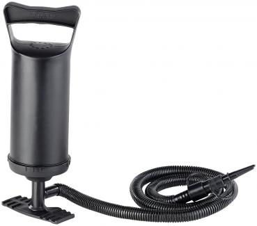 Preview: Doppelhub-Hand-Luftpumpe - schnelles Aufpumpen von Luftmatratzen/Planschbecken - 2x 0,7 l Pumpleistung - 4 Auslass-Düsen - Inkl. 100 cm Schlauch