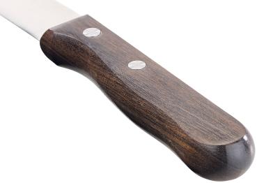 Preview: 6er Set Frühstücksmesser - 11,5 cm scharfe Edelstahlklinge - Blackwood-Holzgriff, robust, zweifach vernietet - ideal für Brötchen, Wurst & Obst