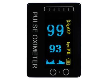 Preview: Finger pulse oximeter with OLED color display, precise measurement