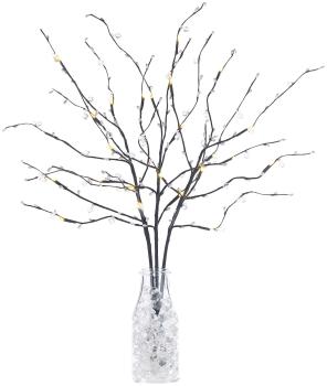 Preview: 3 rami decorativi, 48 boccioli di plastica e 8 LED ciascuno, funzionamento a batteria, timer