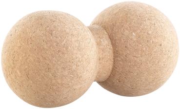 Preview: Palla duo per massaggio e fascia trainer per automassaggio, sughero, Ø 8 cm