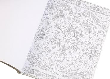 Preview: Libro da colorare per adulti “Jingle Bells“ con 32 motivi invernali