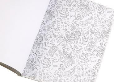 Preview: Libro da colorare per adulti “Jingle Bells“ con 32 motivi invernali