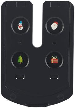 Preview: Bougie à LED avec projection de motifs de Noël