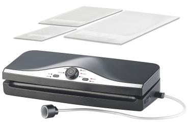 Preview: 2in1-Vakuumierer BV-200.duo für Folien & Dosen, doppelte Naht, Cutter