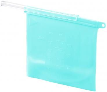 Preview: 4er-Set Silikon-Lebensmittelbeutel, wiederverschliessbar, 1.000 ml