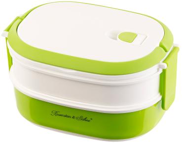 Preview: Lunchbox mit 2 Etagen und Tragegriff, Clip-Deckel, BPA-frei, 700 ml