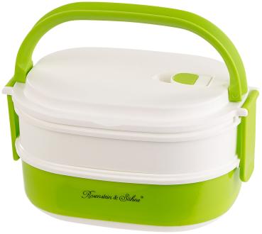 Preview: Lunchbox mit 2 Etagen und Tragegriff, Clip-Deckel, BPA-frei, 700 ml
