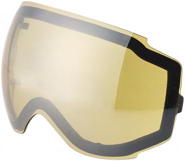 Preview: 2er-Set Ski-/Snowboard-Brillen - Panorama-Sicht & kratzfestes Revo-Glas - Beschlag-Schutz, UV400, Helm-kompatibel - Inkl. Case