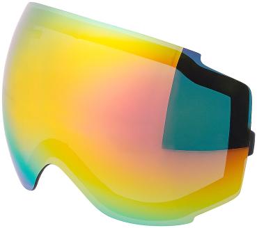 Preview: 2er-Set Ski-/Snowboard-Brillen - Panorama-Sicht & kratzfestes Revo-Glas - Beschlag-Schutz, UV400, Helm-kompatibel - Inkl. Case