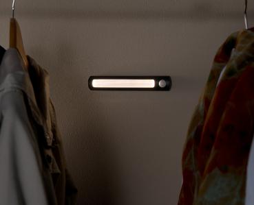 Preview: Batterie-LED-Schrankleuchte, PIR- & Lichtsensor, 0,6 W, 25 Lm, 3000 K