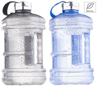 Preview: Auslaufsichere Trinkflasche mit Tragegriff, 2,3 l, BPA-frei, 2er-Set