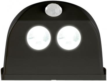 Preview: 2 lampes de porte sans fil à LED avec détecteur - 50 lm - Noir