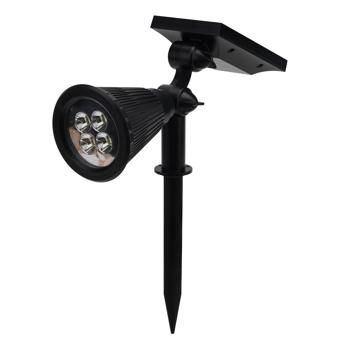 Preview: Spot LED extérieur solaire avec piquet – éclairage de jardin résistant aux intempéries (IP44), 200 lumens – idéal pour éclairer plantes et allées