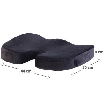 Preview: Memory foam seat cushion with gel layer and anti-slip cover