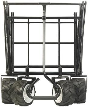 Preview: Faltbarer Bollerwagen mit Dach und Offroad-Rädern, 80 kg Tragkraft Preview: Faltbarer Bollerwagen mit Dach und Offroad-Rädern, 80 kg Tragkraft