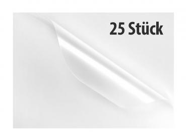 Preview: 25 Visitenkarten-Laminiertaschen, Stärke 125mic