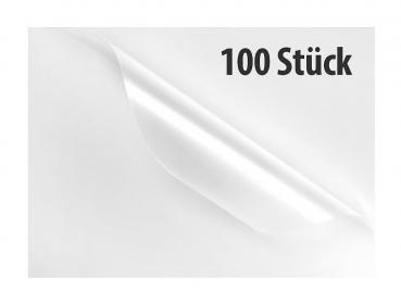 Preview: 100 Visitenkarten-Laminiertaschen, Stärke 125mic (Super-Sparpack)