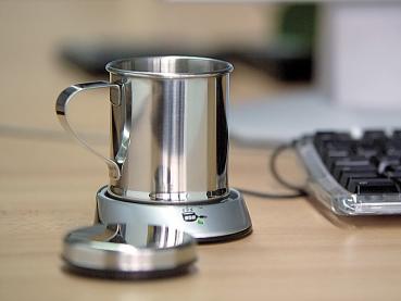 Preview: USB-Warmhalteplatte mit Isolier-Tasse