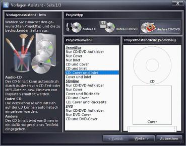Preview: CD/DVD Druckerei 8.5 Gold Edition, pour Windows Vista/7/8/8.1/10